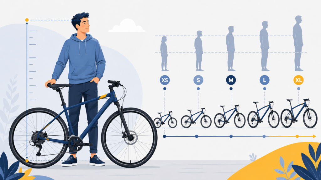 Cum alegi mărimea bicicletei în funcție de înălțime
