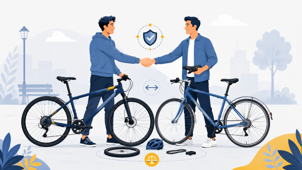 Cum faci un schimb sigur de biciclete sau piese